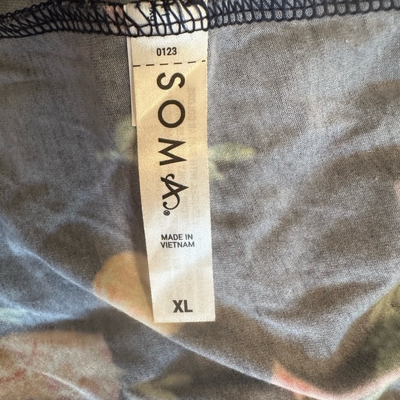 Adorable Soma Navy Cool Nights Cotton Night Dress - Picture 8 of 9